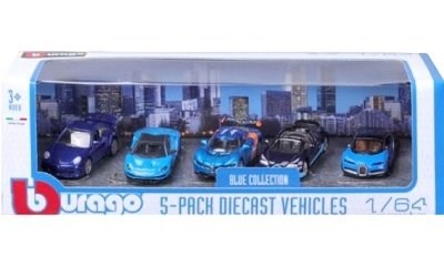 BBURAGO 1:64 BLUE COLLECTION 5-pack