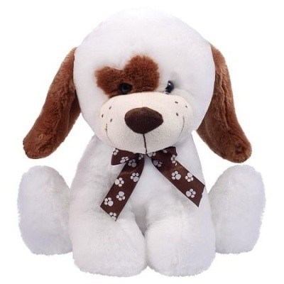 PLYŠOVÝ PES BÍLÝ 23 cm