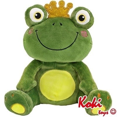 PLYŠOVÁ ŽÁBA S KORUNKOU 20 cm