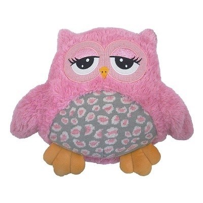 PLYŠOVÁ SOVA RŮŽOVÁ 28 cm