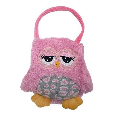 KABELKA SOVA RŮŽOVÁ 19 cm