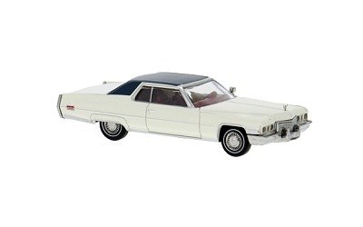 CADILLAC DEVILLE COUPE 1972 DARK RED / BEIGE