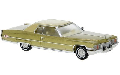 CADILLAC DEVILLE COUPE 1972 GOLD