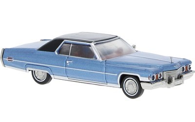 CADILLAC DEVILLE COUPE 1972 LIGHT BLUE