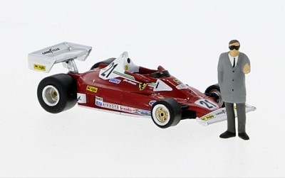 FERRARI 312 T2 #21 GILLES VILLENEUVE w/ FIGURE