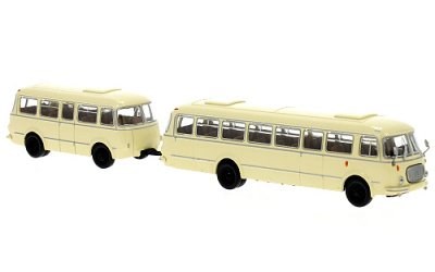 AUTOBUS JELCZ JZS 043 S PŘÍVĚSEM PA 01 1964 BEIGE