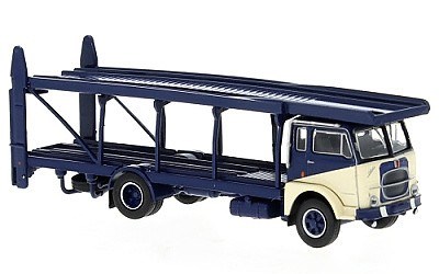 FIAT 642 CAR TRANSPORTER 1962 BLUE / BEIGE