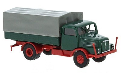 IFA S 4000-1 PP VALNÍK S PLACHTOU  1960 DARK GREEN / RED