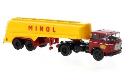 TAHAČ NÁVĚSŮ LIAZ 706 S CISTERNOU MINOL