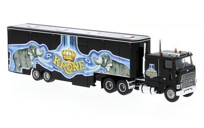TAHAČ NÁVĚSŮ FORD LTL 9000 1978 S NÁVĚSEM CIRCUS KRONE