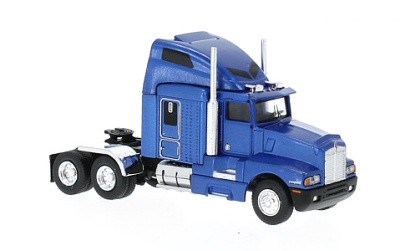 TAHAČ NÁVĚSŮ KENWORTH T 600 1984 BLUE / BLACK