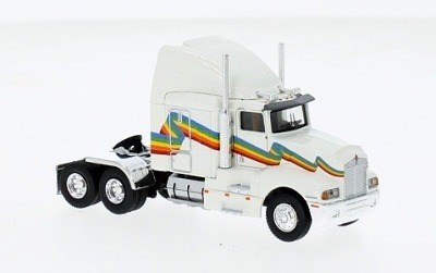 TAHAČ NÁVĚSŮ KENWORTH T 600 RAINBOW 1984 WHITE