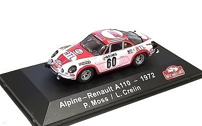 RENAULT ALPINE A110 #60 MOSS / CRELIN RALLY MONTE CARLO 1972
