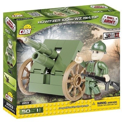 COBI 2153 SMALL ARMY WORLD WAR II HOUFNICE 100mm VZ. 1914 / 19P