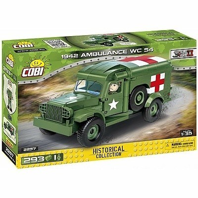 COBI 2257 WORLD WAR II HISTORICAL COLLECTION AMBULANCE DODGE WC 54 1942