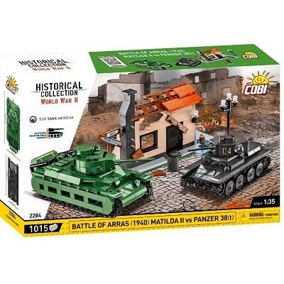 COBI 2284 WORLD WAR II HISTORICAL COLLECTION BATTLE OF ARRAS 1940 MATILDA II vs PANZER 38t