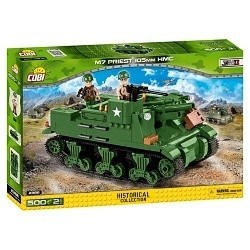 COBI 2386 SMALL ARMY WORLD WAR II M7 PRIEST 105 mm HMC HISTORICAL COLLECTION