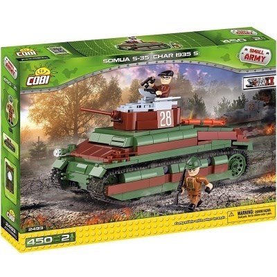 COBI 2493 SMALL ARMY TANK SOMUA S-35 CHAR 1935 S WWII 