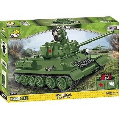 COBI 2542 HISTORICAL COLLECTION WORLD WAR II TANK T34-85