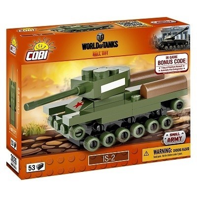 COBI 3026 SMALL ARMY WORLD OF TANKS BONUS CODE NANO TANK IS-2