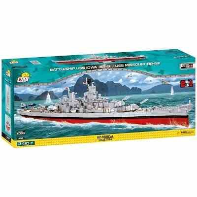 COBI 4812 SMALL ARMY WWII VLEN LOD USS IOWA BB-61 / USS MISSOURI BB-63 2 v 1
