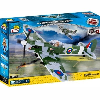 COBI 5512 SMALL ARMY WWII LETADLO SUPERMARINE SPITFIRE Mk. V8