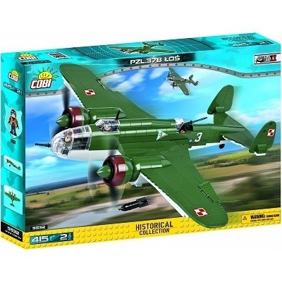 COBI 5532 SMALL ARMY WORLD WAR II LETADLA PZL 37B LOS