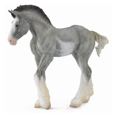 COLLECTA 88626 CLYDESDALE FOAL BLUE ROAN HB