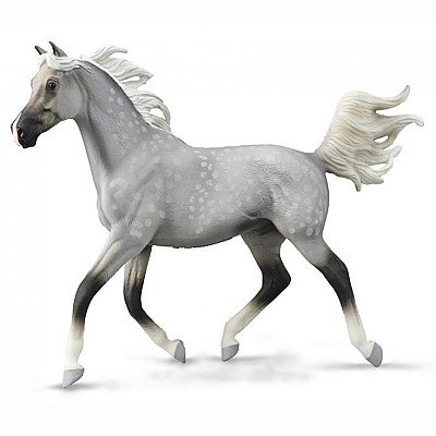COLLECTA 88959 KŮŇ POLOARABSKÝ HŘEBEC DAPPLE GREY 1:12