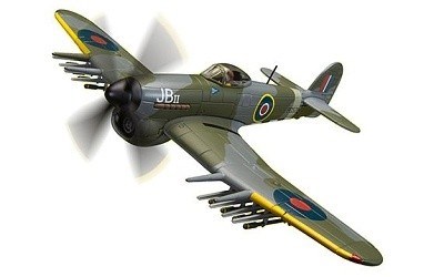 LETADLO HAWKER TYPHOON IB JB II JOHN R BALDWIN