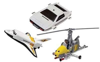 JAMES BOND COLLECTION SPACE SHUTTLE, LITTLE SHUTTLE, LOTUS ESPRIT