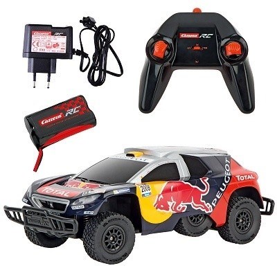 RC AUTO CARRERA PEUGEOT RED BULL DAKAR 2,4 GHz