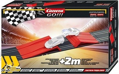 SKÁKACÍ RAMPA + 6 ROVNÝCH DÍLŮ CARRERA GO!!!