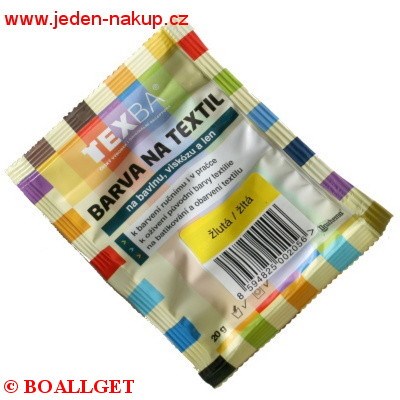 TEXBA žlutá 01 barva na textil 20 g