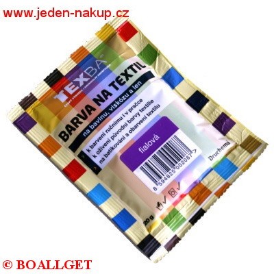 TEXBA fialová 04 barva na textil 20 g