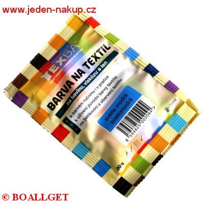 TEXBA světle modrá 05 barva na textil 20 g