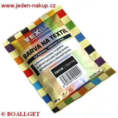 TEXBA černá 12 barva na textil 20 g