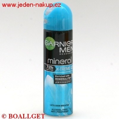 Garnier MEN X-TREME ICE Mineralite 150 ml - 72 hod antiperspirant