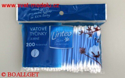 Vatové tyčinky 200 ks sáček