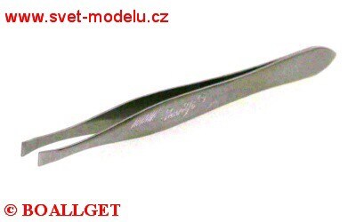 Pinzeta rovná kovová