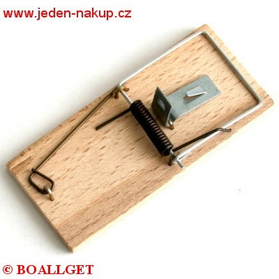 Pastička na myši dřevěná