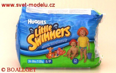 Huggies pleny do vody 12 ks, 7-12 kg