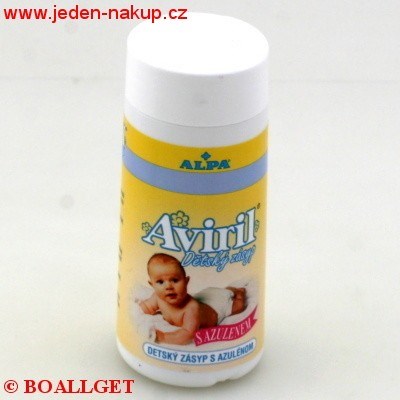 Aviril 100 g dětský zásyp s azulenem