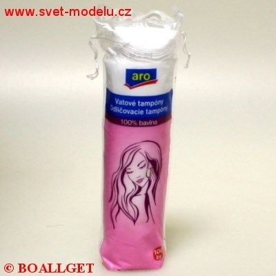 Vatové tampony odličovací ARO 100 ks 