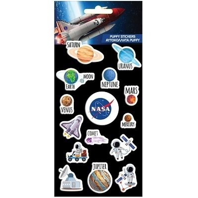 NÁLEPKY VYPOUKLÉ NASA