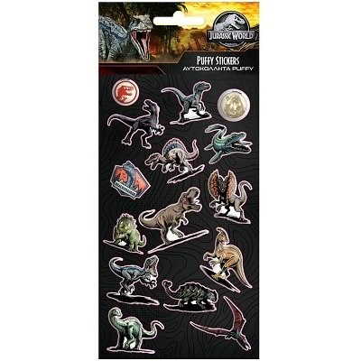 NÁLEPKY VYPOUKLÉ JURSKÝ PARK