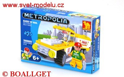 STAVEBNICE NÁKLADNÍ AUTO S PŘÍVĚSEM