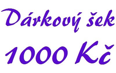 Dárkový šek 1000 Kč elektronický