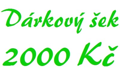 Dárkový šek 2000 Kč elektronický