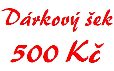Dárkový šek 500 Kč elektronický